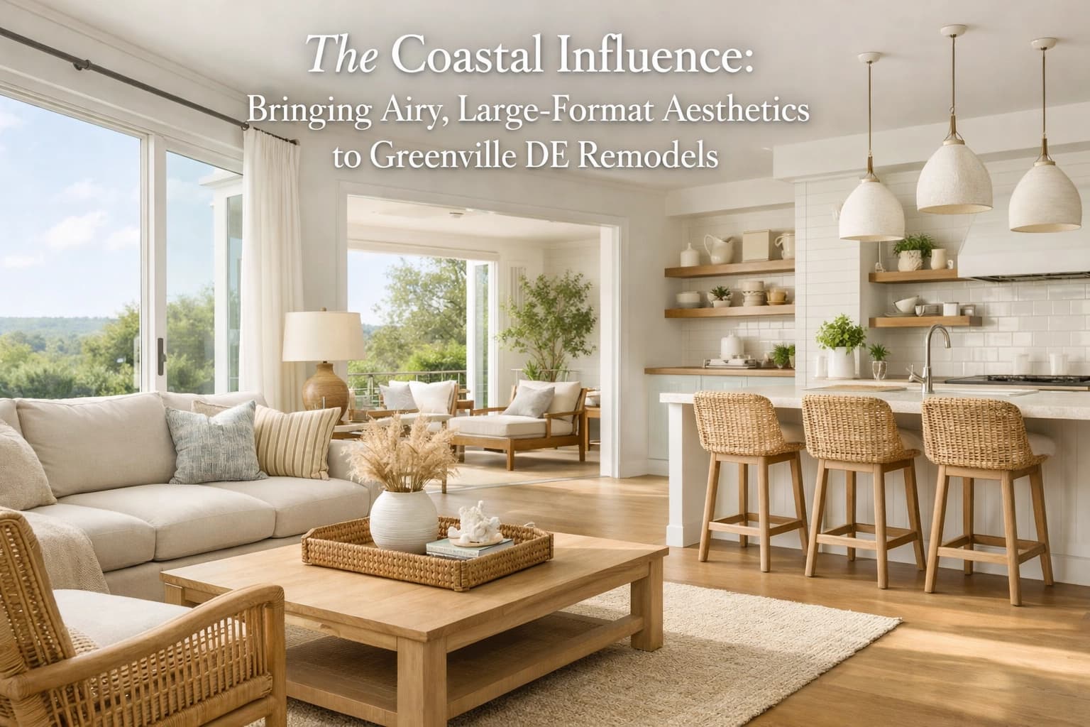 The Coastal Influence: Bringing Airy, Large Format Aesthetics to Greenville DE Remodels