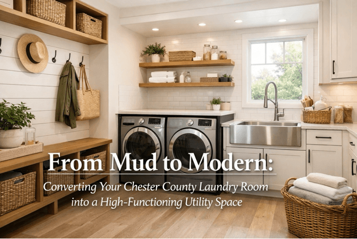 From Mud to Modern: Converting Your Chester County Laundry Room into a High-Functioning Utility Space
