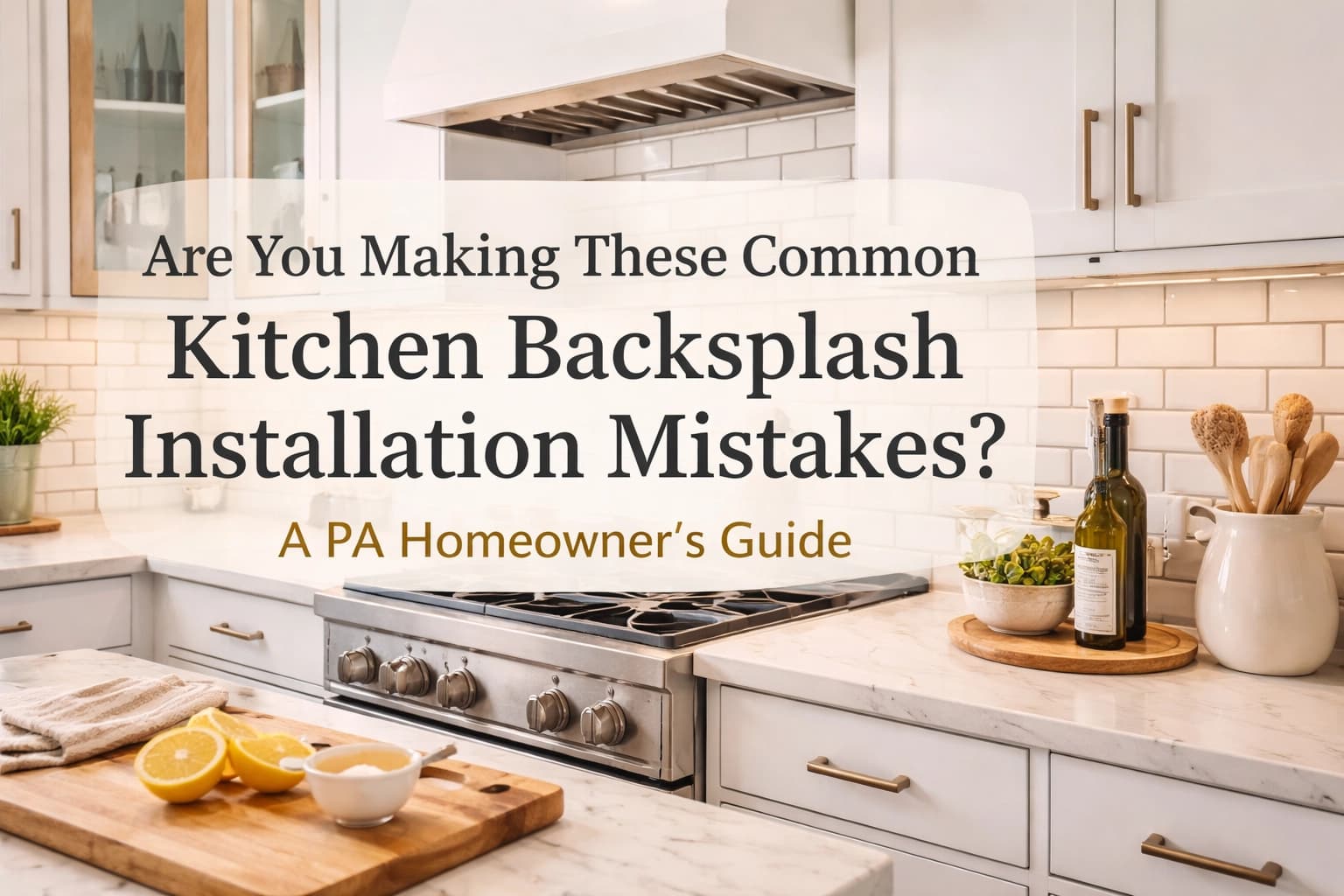 Are You Making These Common Kitchen Backsplash Installation Mistakes? A PA Homeowner’s Guide