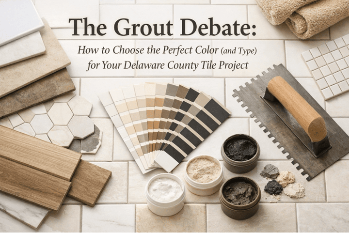 The Grout Debate: How to Choose the Perfect Color (and Type) for Your Delaware County Tile Project