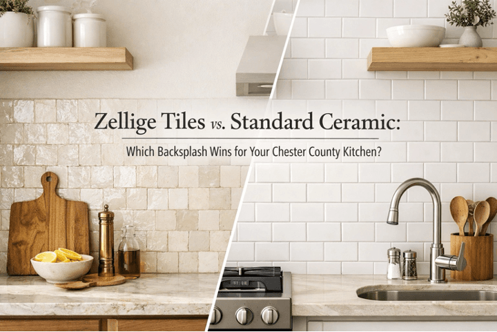 Zellige Tiles vs. Standard Ceramic: Which Backsplash Wins for Your Chester County Kitchen